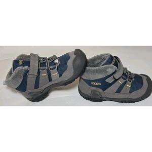 KEEN Knotch Chukka Trekking Boots Blue Grey - Kids Size 1 - Excellent Condition